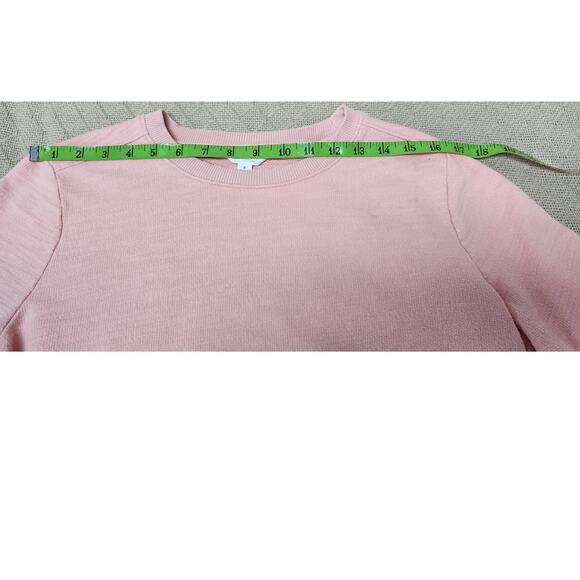 Time and Tru Pink Crew Neck Long Sleeve Sweatshirt Women's Size Small - Picture 8 of 10